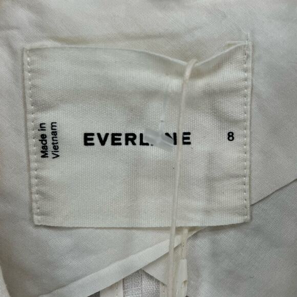 Everlane The Linen Double Breasted Blazer 8 Bone White Flax Relaxed Ethical NEW - Picture 12 of 16